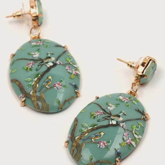 ✨Delicate Unique Floral Birds BoHo earrings 🦢 ✨ - Picture 5 of 6